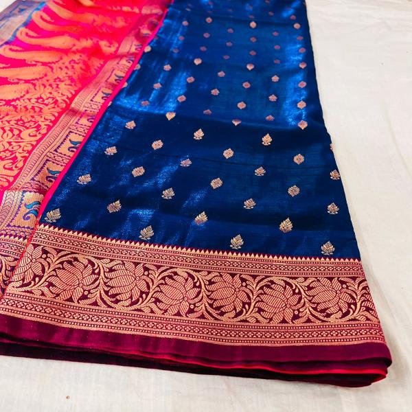 Mashru Katan Soft Silk Banarasi Saree