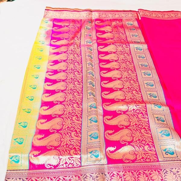Mashru Katan Soft Silk Banarasi Saree