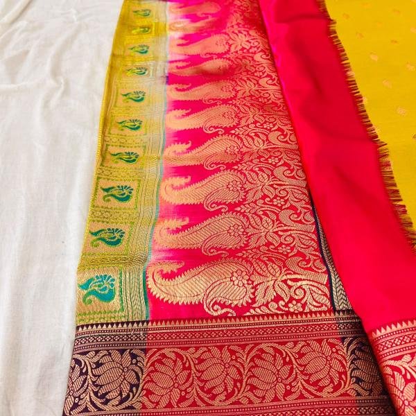 Mashru Katan Soft Silk Banarasi Saree